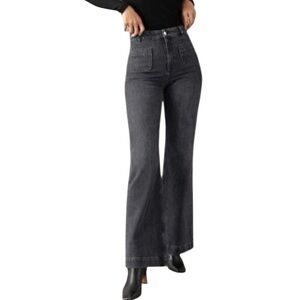 & Other Stories High-waisted wide-leg flared denim Jeans Size 32
